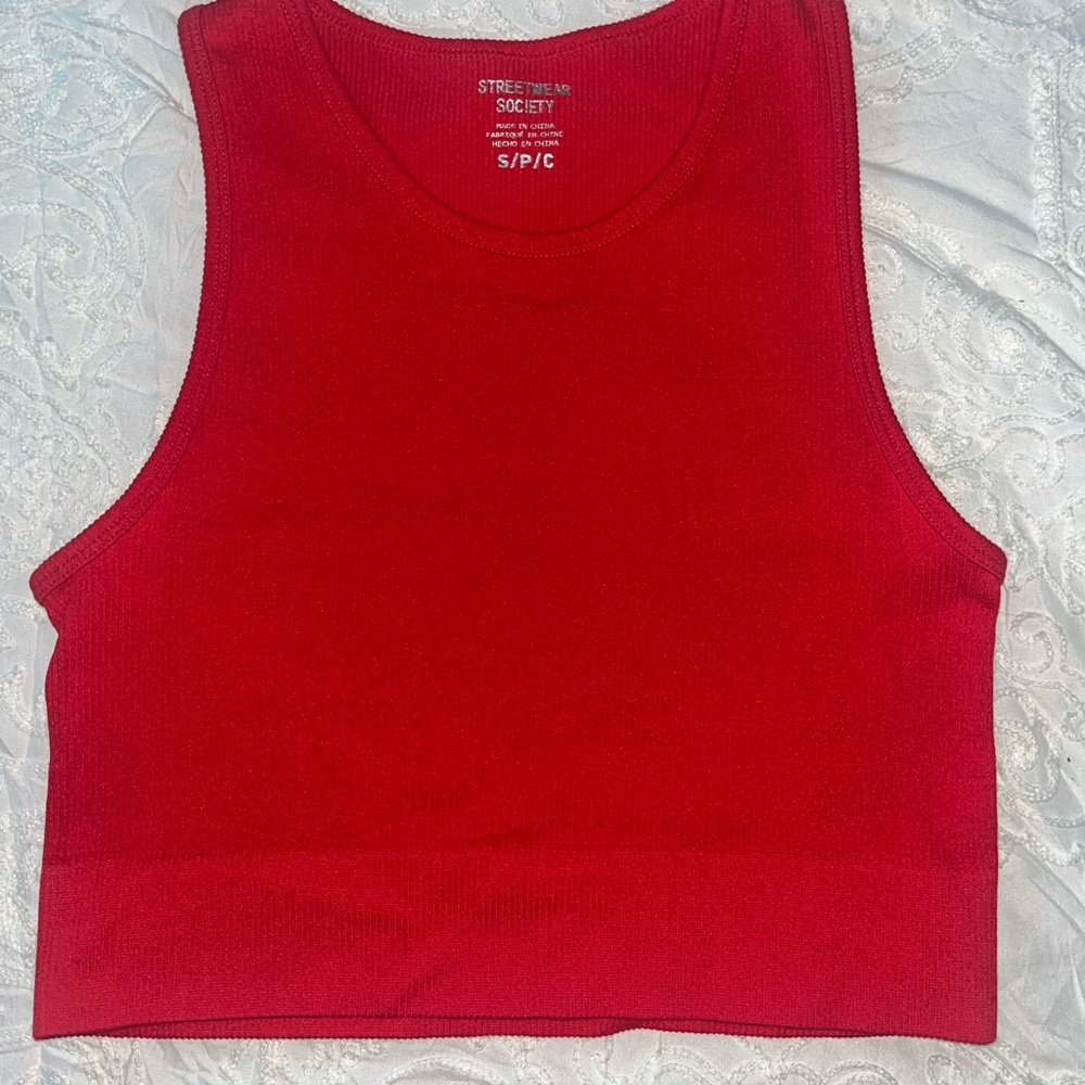 Streetwear Society Red Tank Top